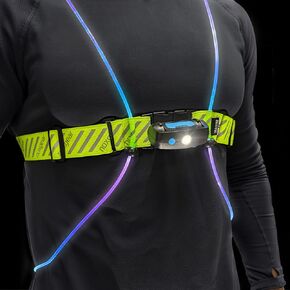 noxgear Tracer Visibility Vest (Size: XL) plus 500 Lumen Chest Lamp