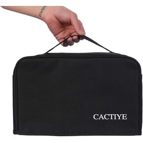 Cuisinart 4 Slice Toaster Dust Cover with Pockets, Can Hold Jam Spreader & Tongs, Dust & Fingerprint Protection, Black (12.5 * 10.5 * 7.5)