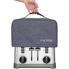 Cuisinart 4 غطاء غبار شريحة محمصة مع جيوب ، يمكن أن يحمل المربى الموزعة واللقطات ، حماية الغبار وبصمات الأصابع ، أسود (12.5 * 10.5 * 7.5) in Kuwait