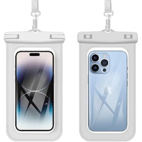 Waterproof Phone Pouch[2Pack], Universal Waterproof Dry Bag case up to 7.2" Beach Bag for Travel,Kayaking,Swimming, Boating, Surfing,Cruise Ship Essentials Black