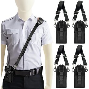 4 Pack Radio Strap and Holder, Radio Pouch, Walkie Talkie Holster for Baofeng Kenwood Motorola Two Way Walkie Talkies