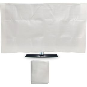 Foam Flat Screen TV Cover Fits Up to 55"L x 32"W Flat Screen TV，50-55 Inch Television Foam Cover for TV Protection During House Moving, Storage, or Home Renovation-1 Pack