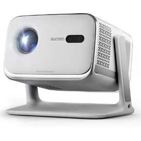 BOOM mini 4-in-1 Smart Projector Built-in Google TV, 10,000+ Apps, Real-Time Focus & Keystone, 20W Speakers DoIby Audio, 500 ANSI Lumens Outdoor Movie Projector with WiFi and Bluetooth, Black
