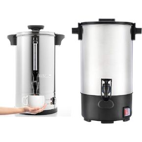 SYBO 100-Cup and 30-Cup Commercial Stainless Steel Percolate Coffee Makers for Catering Service, 16L and 3.5L
