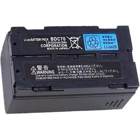 Kratoz New BDC70 LI ION 7.2V 5240MAH بطارية لمحطات سوكية/GPS ، ومحطات الروبوتية الإجمالية ومستقبلات GNSS