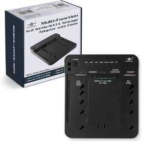 Multi-Function M.2 NVMe/SATA Storage Adapter with Clone Function (CB-M2NVME-C3)