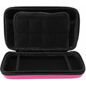 محمول قذيفة الصلابة الحاملة ل 3DS XL جديد ، حقيبة تخزين السفر الواقية مع 8 فتحات لعبة ، متوافقة مع Super Edition ، New 2DS XL ، GPD 5.5in gamepad tablet (Red)