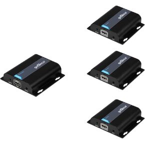 gofanco 1TX+3RX HDMI Extender Over IP Ethernet - 1080p, Up to 394ft (120m), 1 to Many Over Gigabit Switch or 1 to 1 Extender Over CAT5e/6/7, Network LAN, IR Extension, HDMI Over IP