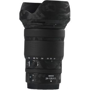 العدسة فيلم واقية متوافق مع Nikon Nikkor Z 24-120mm F4/S العدسة الزخرفية العدسة العدسة ملصق للاصدفة مضاد للخلع/مضاد/3M الأم (شبح أسود)