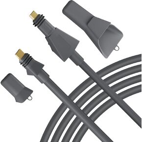 for Starlink Cable 32.8FT Replacement Cable for Starlink Standard Flat High Performance, Starlink Cable High Performance with End Caps Waterproof Gray (32.8FT/10M)