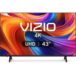 VIZIO 43-inch 4K UHD LED Smart TV w/Dolby Vision HDR, DTS Virtual: X, Alexa Compatibility, Chromecast Built-in, Bluetooth Headphone Capable (V4K43M-08) (Renewed)