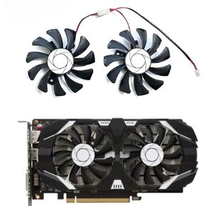75MM HA8010H12F-Z GTX1050 GPU Cooler Fan Replacement for MSI GTX 1050 2GT OC 1050Ti 4GT Graphics Video Card Cooling Fans 2Pin