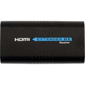 Mirabox HDMI Extender Receiver 400ft Over TCP/IP 1080P Via Rj45 Cat5 Cat5e Cat6 Supports Sky HD Box Laptop PC DVD STB PS4,Black (HSV373 RX Only)