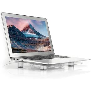 VINGVO Laptop Cooling Pad, USB Laptop Fan Cooling Stand for Laptop, PS3, PS4, Game Console, Transparent