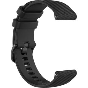 Compatible for Garmin Venu 2 Plus Watch Bands, 20mm Replacement Wrist Watch band Replacement for Garmin Vivomove Sport, Soft And Durable Black