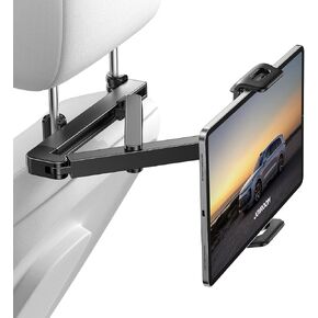 JOYROOM Car Headrest Tablet Holder Mount, Triangle Structure Backseat Car Holder, Road Trip Essentials for Kids, Car Mount Back Seat for iPad Pro, Air, Mini, Galaxy, Switch, 4.7-12.9 Inch Device