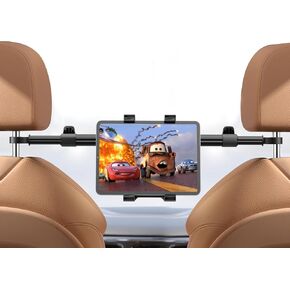 OHLPRO Car Headrest Tablet Holder - [Adjustable Arm 14.96"-27.55"] [Lockable] Car Back Seat iPad Mount, Road Trip Essentials for Kids, for 7-11" Tablets, iPad Air Mini Pro, Galaxy Tab