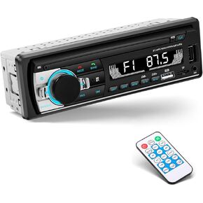Single Din Car Audio System with APP Control MP3 Player for Car Stereo Radio Support Bluetooth Handsfree/USB/FM/TF/AUX/Fast Charging(Not with RDS)