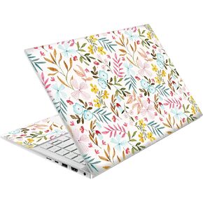 Laptop Skin Decal HP 14" - Botanical, Laptop Cover Sticker, No Cutting Required, No Bubble, Waterproof, Scratch Resistant - Including Wide Screen and Wrist Pad