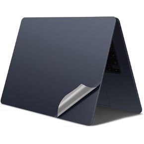 4 في 1 رقيقة 3M فينيل الحجم الكامل الحجم ، ملصق راحة راحة الجلد المتوافق مع 2021 ~ 2024+ MacBook Pro/Pro Max 16 Int M2 M3 M4 (الطراز: A2485/A2780/A2991/A3403/A3186) -سبيس أسود