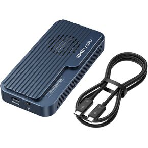 ACASIS 80Gbps M.2 NVMe SSD Enclosure Bundle with [Intel Certified] 80Gbps Thunderbolt 5 Cable 1.6FT, Compatible with Thunderbolt5/USB4 V2.0, Back Compatible with Thunderbolt4/3/USB4 V1.0, USB3.2/3.1/3