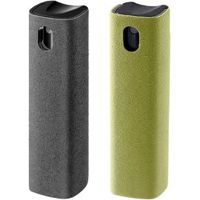 YTT Screen Cleaner,Screen Cleaner Spray for All Phones, Laptop and Tablet Screens,Two in One Spray and Microfiber Cloth - Grey Green 2pack