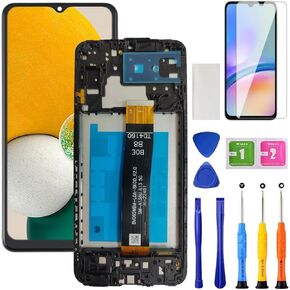 for Samsung A13 5G Screen Replacement with Frame for Samsung Galaxy a13 a136u a136a a136w s136dl LCD Display Digitizer Touch Screen Assembly Part with Repair Kits 6.5 Inch