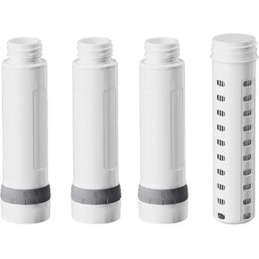 Membrane Solutions Replacement UF & ACF Filter for C3 Filtered Water Bottle, BPA-Free for Camping, Hiking, Backpacking and Travel (UFx1 + ACFx3)