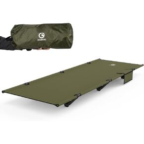 Foldable Camping Cot, Durable Travel Tent Cot, Ultralight for Backpacking, Comes with Storage Bag(Black/Green/Brown) (Brown)