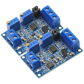 2PCS Current to Voltage Module 0/4-20mA to 0-3.3V 5V 10V Voltage Transmitter Converter Signal Conversion Module Board
