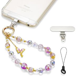 Phone Charm, Detachable Anti Theft Strap, Hands-Free iPhone Wrist Strap, Phone Chain Wristlet - Fits Apple, Samsung, Google Pixel & More