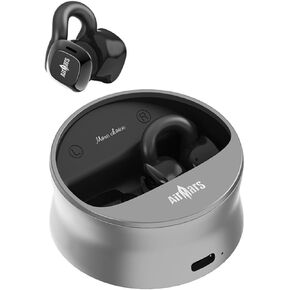 Open Ear Earbuds - Wireless Clip On Earbuds for iPhone, Bluetooth 5.4, Android Earbuds Wireless, 360 Surround Sound, 25 Hour Battery Life, Earbuds for Running and Workout (Champagne)
