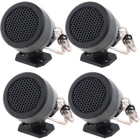 4pcs Dome Tweeters, 12V 500W High Efficiency Car Stereo Speakers, TP-006A Mini Dome Tweeter Speakers for Car Audio System Accessories
