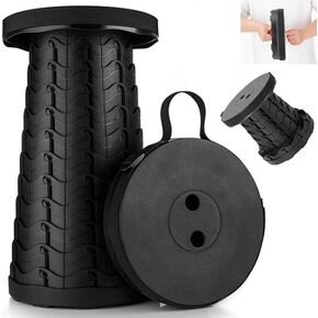 Collapsible Stool, Camping Stools for Adults with Load Capacity 550lbs，Upgraded Folding Seats with Carrying Straps for Outdoor Fishing Hiking Gardening Travel BBQ
