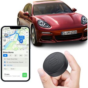 GPS Tracker for Vehicles,Car GPS Tracker Portable Real Time Magnetic GPS Tracking Device, Full Global Coverage Location Tracker for Car,kids,dogs,Trucks/Person. No Monthly Fee/No Subscription Required