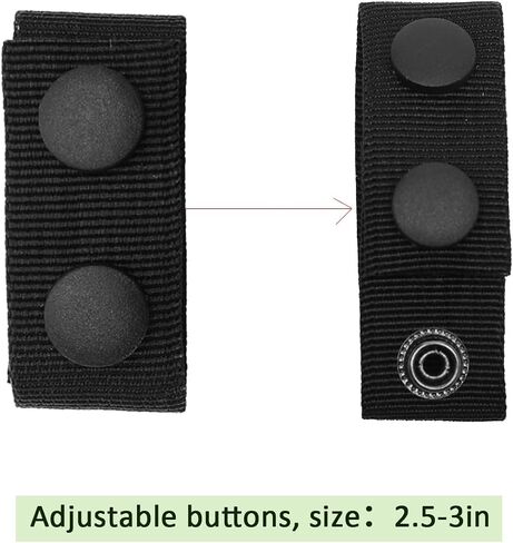 Duty Belt Key Holder Nylon Keeper with Double Snaps Tactical Gear Clip Military Molle Hook for Security Police in Saudi Arabia