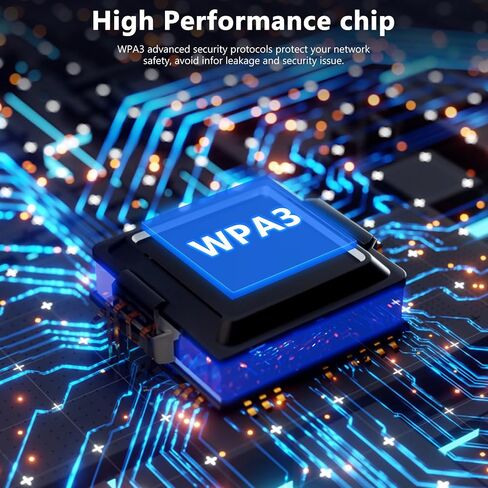 WiFi Adapter for Desktop PC, WiFi 6 AX1800 Mbps Long-Range Wide-Coverage Dual-Band 5G/2.4G USB WiFi Adapter Built-in Driver for PC Laptop Desktop Supports Windows 11/10/ 7 (Black) in Saudi Arabia