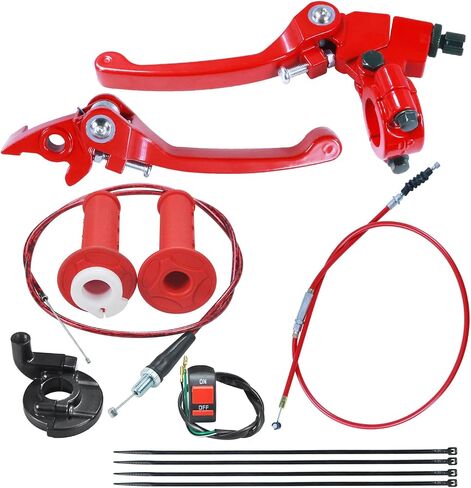 كابل ذراع الفرامل القابل للطي بمقبض الخانق لـ 50cc 70cc 110cc 125cc 150cc Apollo RFZ125 DBX15 X18 X19 Tao Tao DB17 DB27 Coolster M125 SSR Pit Dirt Bike دراجة نارية سوداء in Saudi Arabia