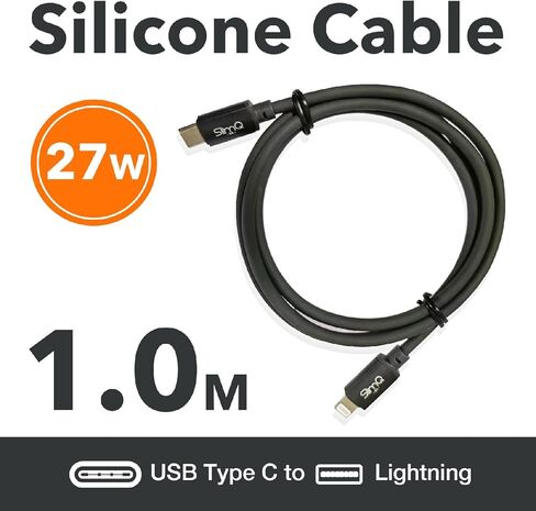 SlimQ USB C to USB C Charging Cable, Type-C to Type-C, C to C Fast Charging for 60w (20v/3a) for Laptops and 3a for Mobile Phones (5ft, Grey) in Kuwait