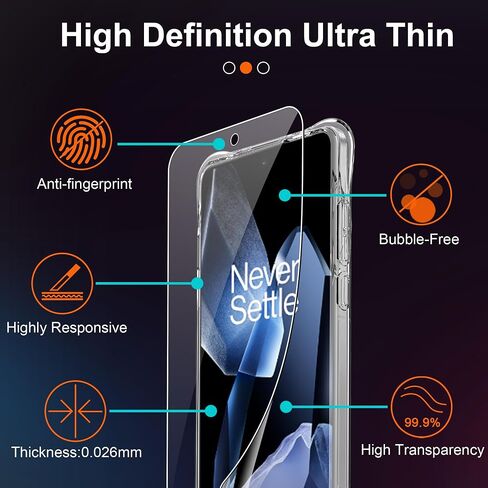 بالنسبة إلى OnePlus 13 شاشة واقي 6.82 بوصة مع واقي عدسة الكاميرا ، مقاومة الخدش HD 9H صلابة [حافة أسود 3D الزجاج الكامل] 【2+2 pcs】 in Kuwait