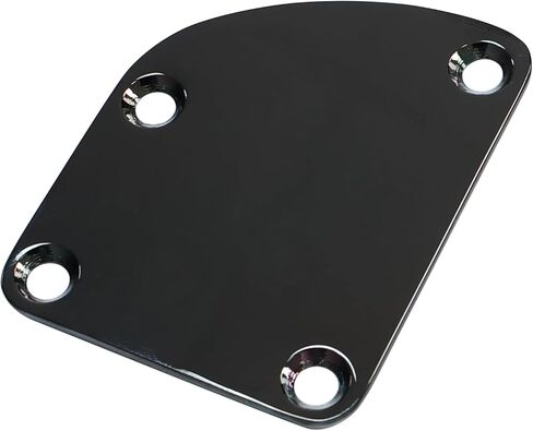 Guitar Neck Plate Chrome Curved Neck Plate Neck Joint Plate Electric Guitar Part Replacement for Telecaster Neck Tele Neck Strat Neck Stratocaster Neck Bass Neck in Kuwait