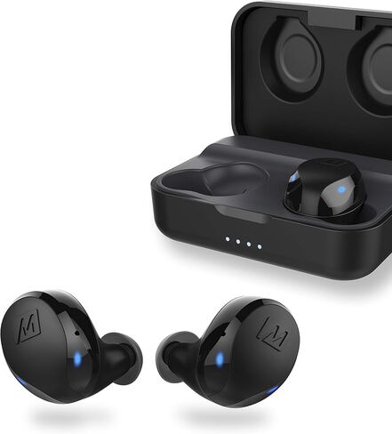 MEE audio X20 True Wireless Earbuds - Bluetooth 5.0 Stereo Headphones with Charging Case - Active Noise Cancelling in Ear Earphones - IPX4 Sweat Resistant, Built-in Headset, Mic & Touch Control in Saudi Arabia