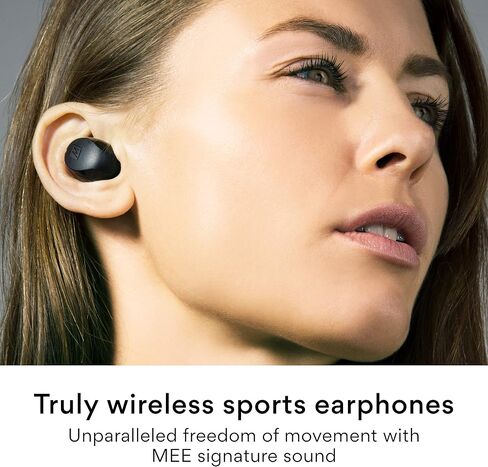 MEE audio X20 True Wireless Earbuds - Bluetooth 5.0 Stereo Headphones with Charging Case - Active Noise Cancelling in Ear Earphones - IPX4 Sweat Resistant, Built-in Headset, Mic & Touch Control in Saudi Arabia