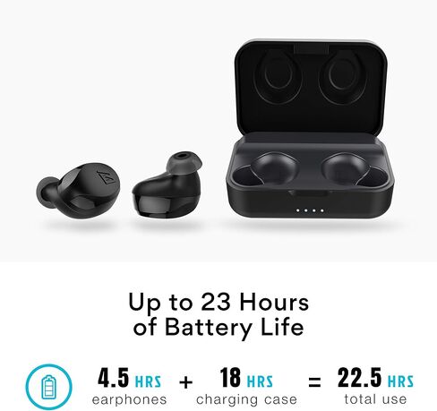 MEE audio X20 True Wireless Earbuds - Bluetooth 5.0 Stereo Headphones with Charging Case - Active Noise Cancelling in Ear Earphones - IPX4 Sweat Resistant, Built-in Headset, Mic & Touch Control in Saudi Arabia