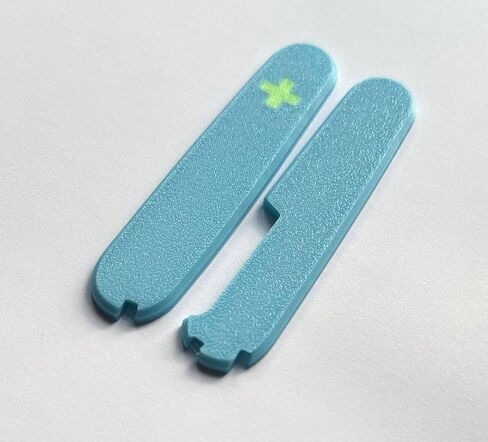 Replacement Covers For Victorinox Scales Plus 91mm Plastic Handles With Toothpick Tweezers And Ballpoint Pen Glow In The Dark (Orange) in Saudi Arabia