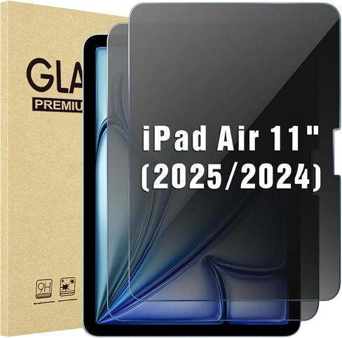 عبوة واحدة من واقي شاشة ProCase لجهاز iPad Air 11 بوصة M2 2024 (الجيل السادس)، طبقة زجاجية مقواة مضادة للتجسس لجهاز iPad Air 6 A2902 A2903 A2904 in Kuwait