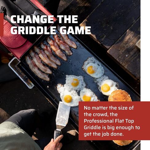 Camp Chef 2-Burner Griddle - Professional Flat Top Griddle for Camp Chef Cooking Systems - Outdoor Cooking Equipment - Fits 14" Cooking Systems in Kuwait