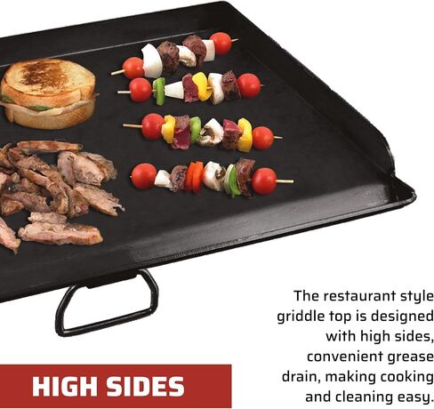 Camp Chef 2-Burner Griddle - Professional Flat Top Griddle for Camp Chef Cooking Systems - Outdoor Cooking Equipment - Fits 14" Cooking Systems in Kuwait