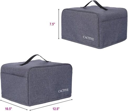 Cuisinart 4 غطاء غبار شريحة محمصة مع جيوب ، يمكن أن يحمل المربى الموزعة واللقطات ، حماية الغبار وبصمات الأصابع ، أسود (12.5 * 10.5 * 7.5) in Kuwait