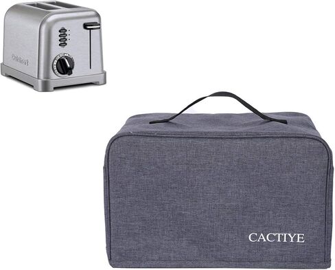 Cuisinart 4 غطاء غبار شريحة محمصة مع جيوب ، يمكن أن يحمل المربى الموزعة واللقطات ، حماية الغبار وبصمات الأصابع ، أسود (12.5 * 10.5 * 7.5) in Kuwait